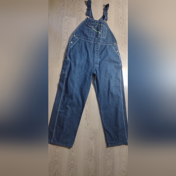 Key Imperial Aristocrat Overalls Vintage Blue Denim BIB Carpenter Jeans Sz 42×31 - Picture 5 of 5
